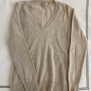 Repeat cashmere v-neck sweater